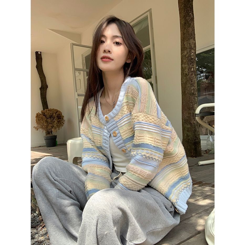 ꒰奶呼呼撞色針織衫꒱♡兩色