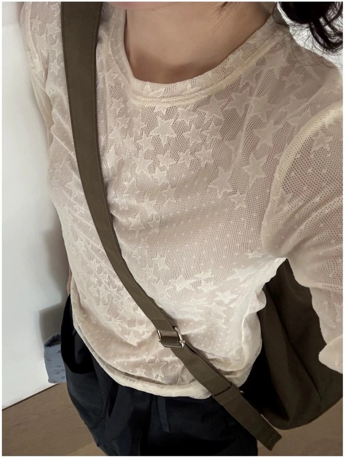 ꒰日系蕾絲星星網紗打底꒱♡兩色（爆炸可愛）💕