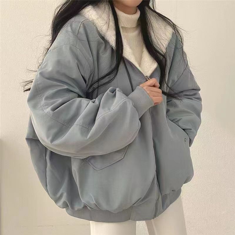 ꒰韓系雙面穿加絨棉夾克꒱♡三色