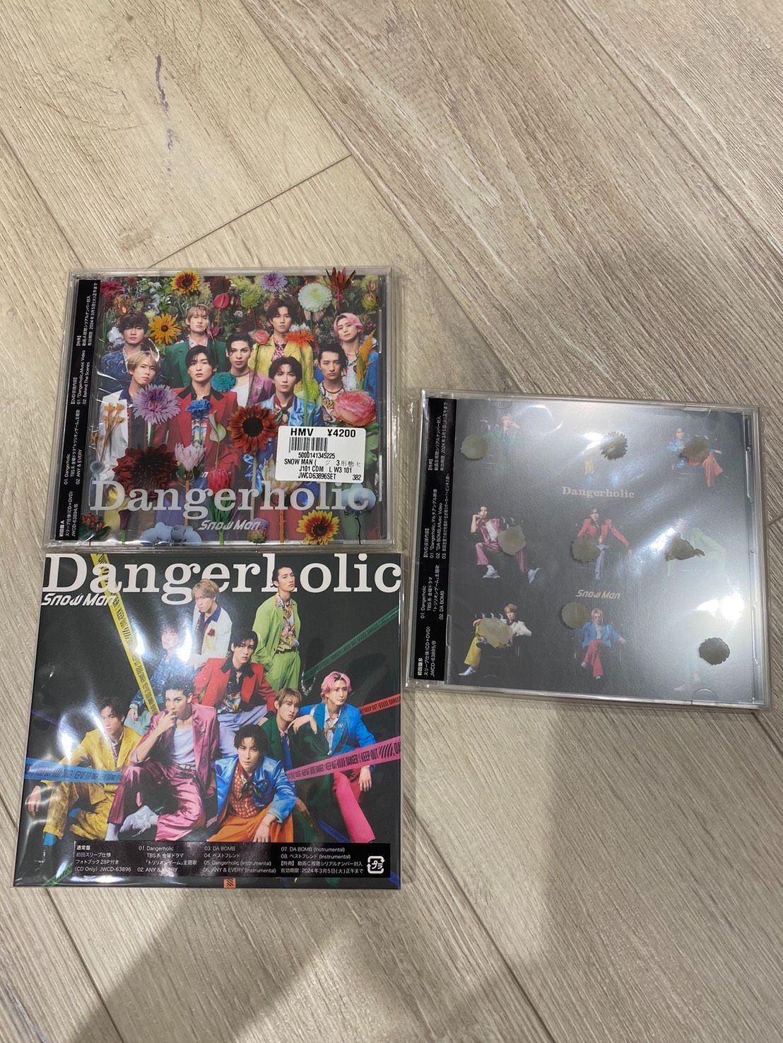 dangerholic 三盤全新未拆