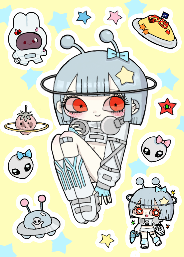 宇宙閃亮貼紙 2026.1月貼紙