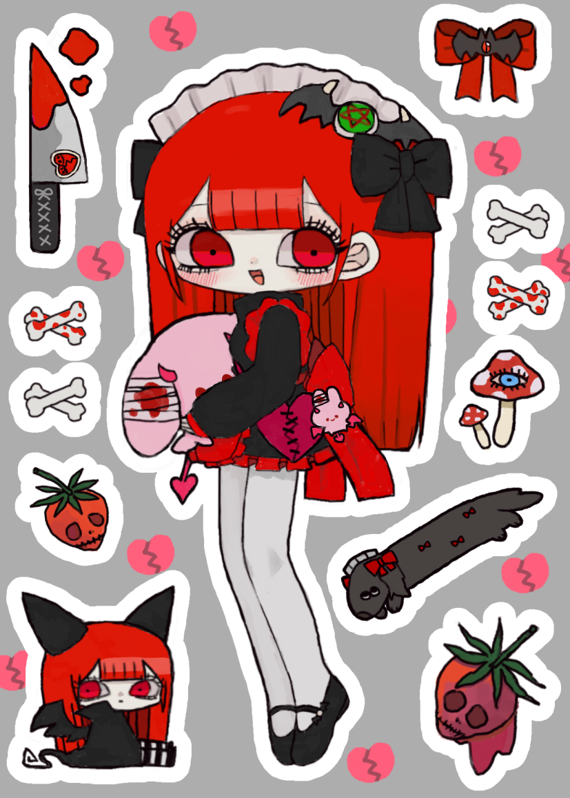 女僕閃亮貼紙