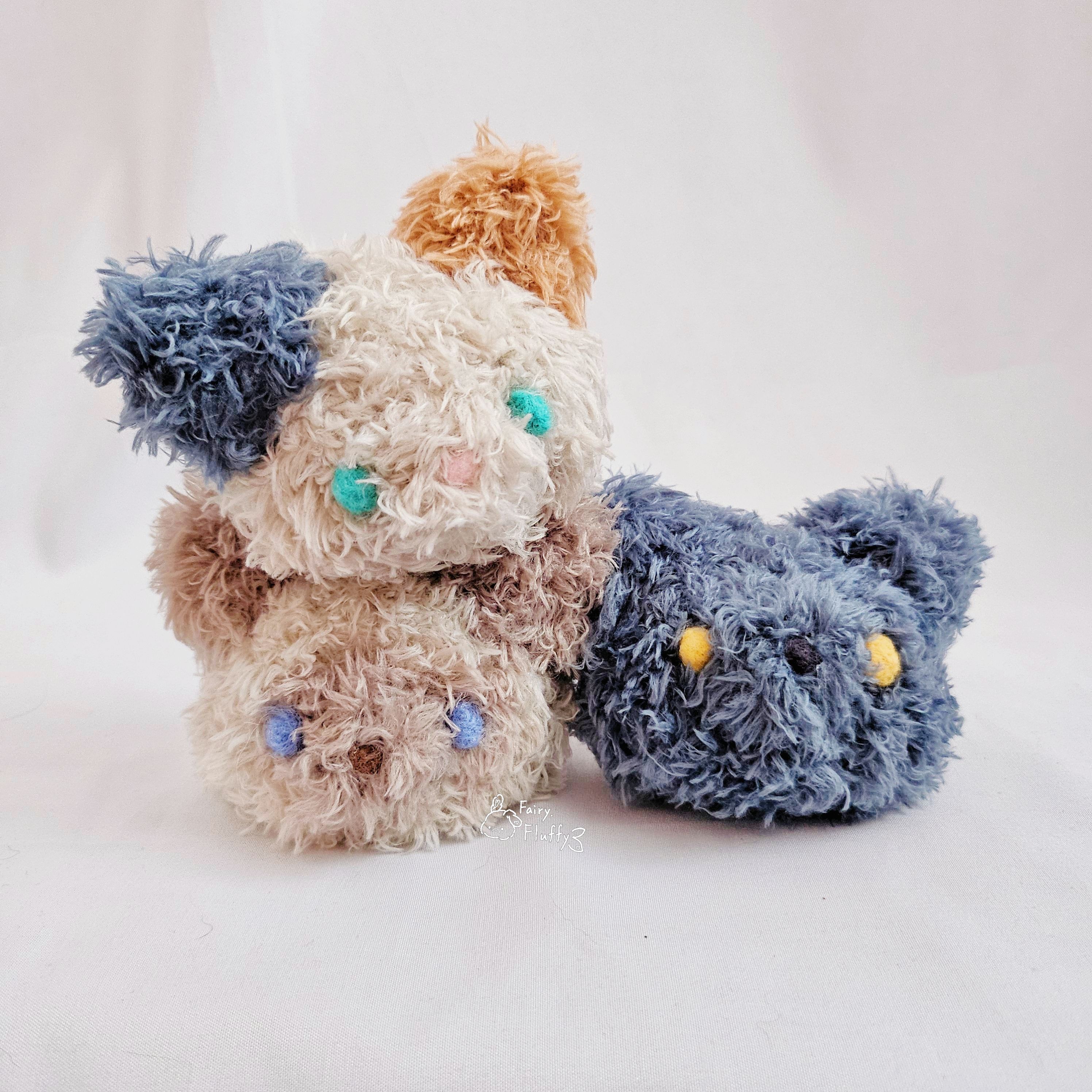 《𝙲𝚘𝚝𝚝𝚘𝚗 𝚌𝚊𝚗𝚍𝚢》超柔軟💭手工針織小動物吊飾_貓咪🐱