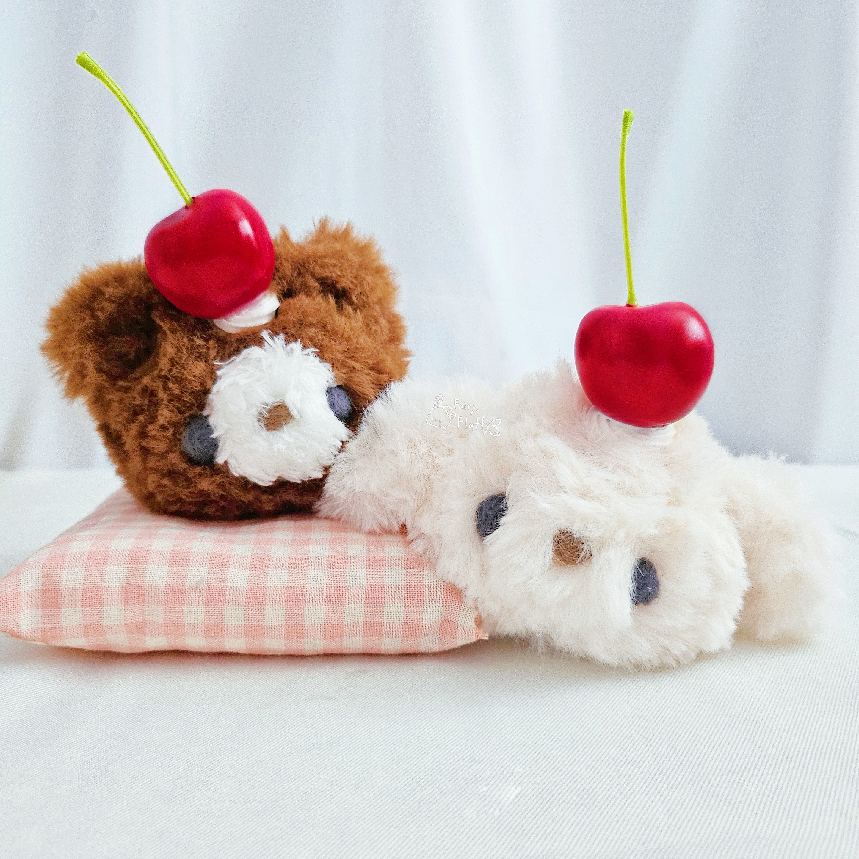 《𝐹𝑎𝑖𝑟𝑦 𝑐𝑙𝑜𝑠𝑒𝑡》小動物換裝配件🍒櫻桃奶油髮夾