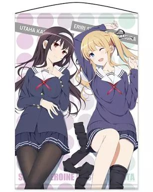 【不起眼女主角培育法】詩羽 英梨梨 學生服掛軸