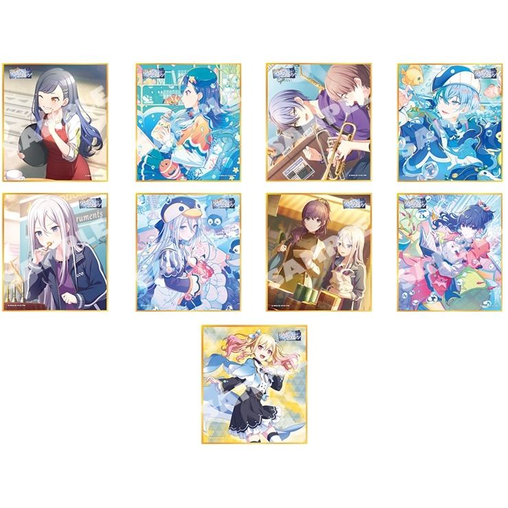 水族真冬色紙一組