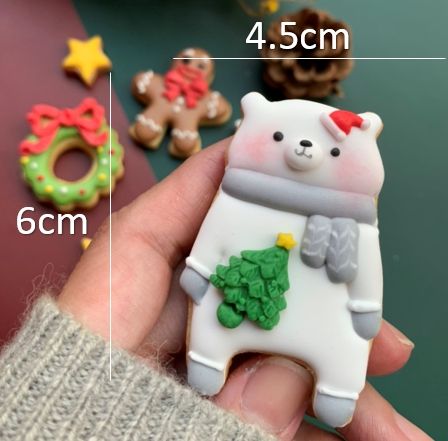 圍巾熊熊寬4.5公分 長6公分（下單請備註出貨日未指定則統一12/20出貨）