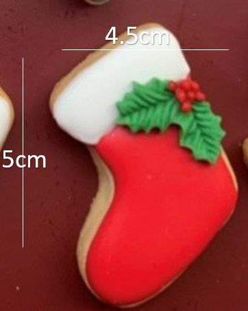 聖誕帽（寬4.5 高5公分）（聖誕葉子為翻糖）（下單請備註出貨日未指定則統一12/20出貨）