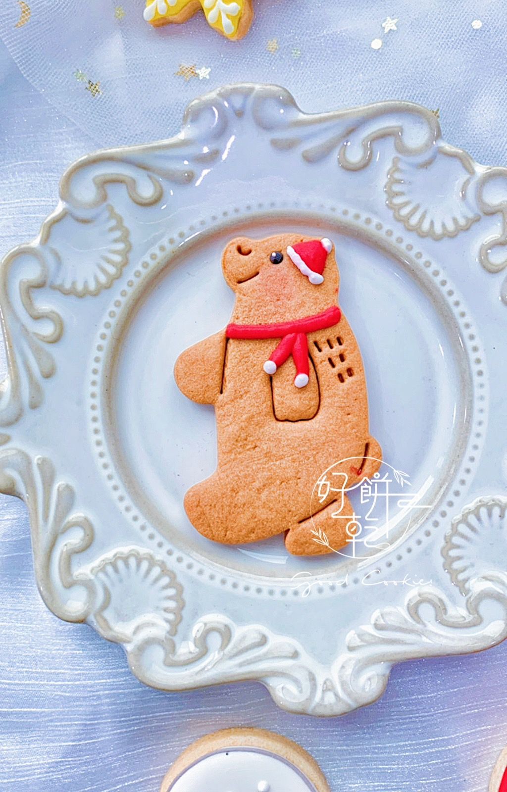 微糖霜圍巾熊（寬5.5高7.5）（下訂後須7個工作天）