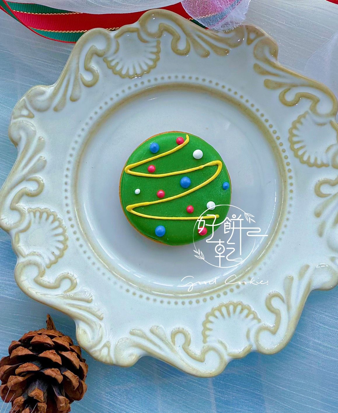 小圓款聖誕樹（直徑4.5公分）（下單請備註出貨日未指定則統一12/20出貨）