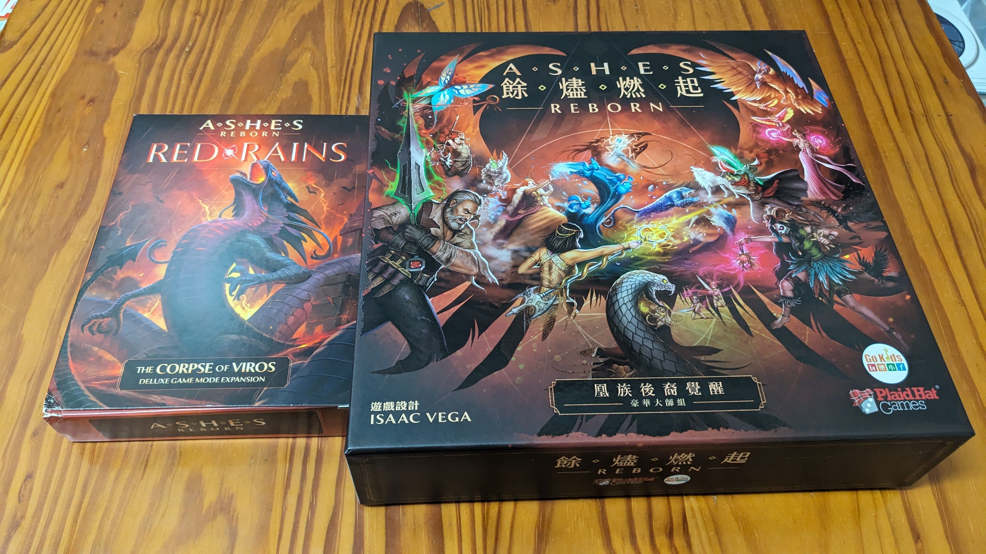 桌遊 餘燼燃起：豪華大師版（中文版）+The corpse of Viros（英文版） 可單人遊戲