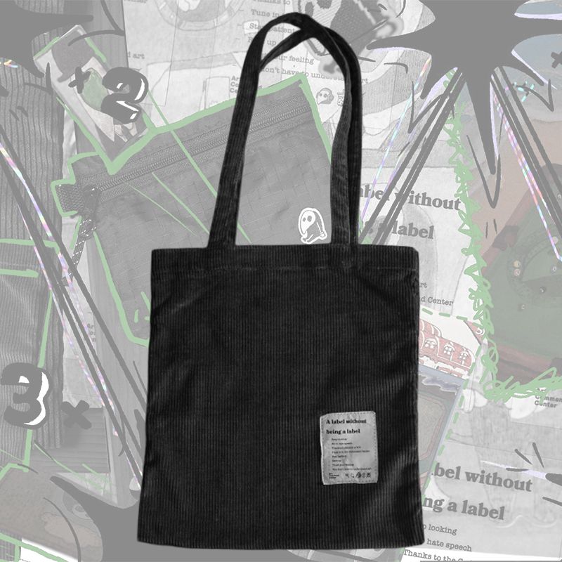 ❶ 燈芯絨托特袋