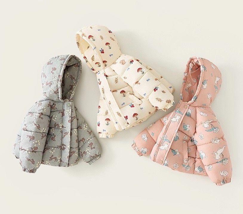 韓系兒童內裡加絨加厚羽絨外套