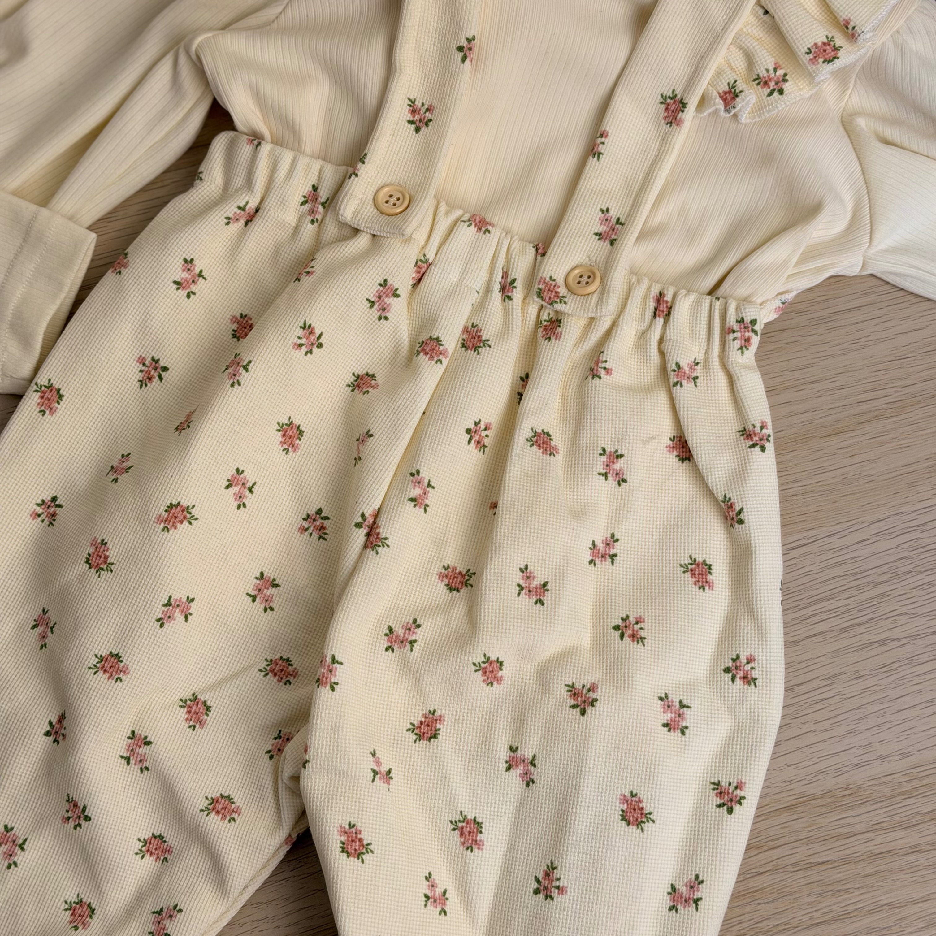 【MUMU現貨】「66-100」女寶碎花連身吊帶