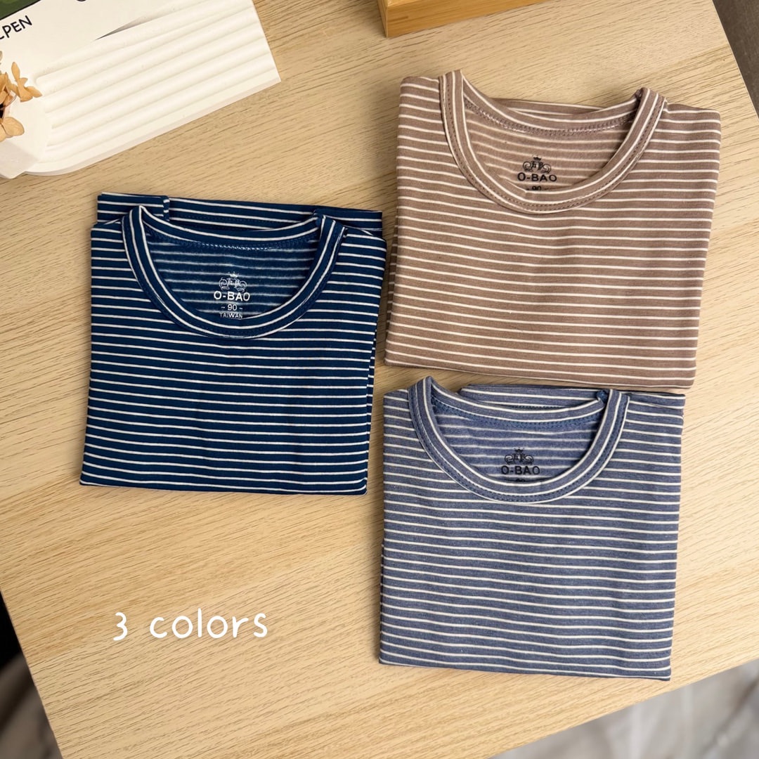 【MUMU現貨】「66-90」寶寶條紋圓領發熱衣