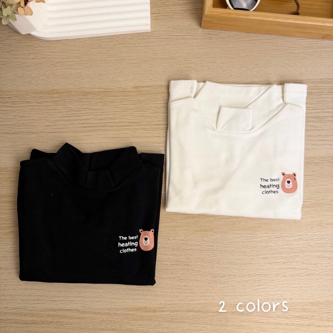 【MUMU現貨】「66-90」寶寶立領熊熊發熱衣