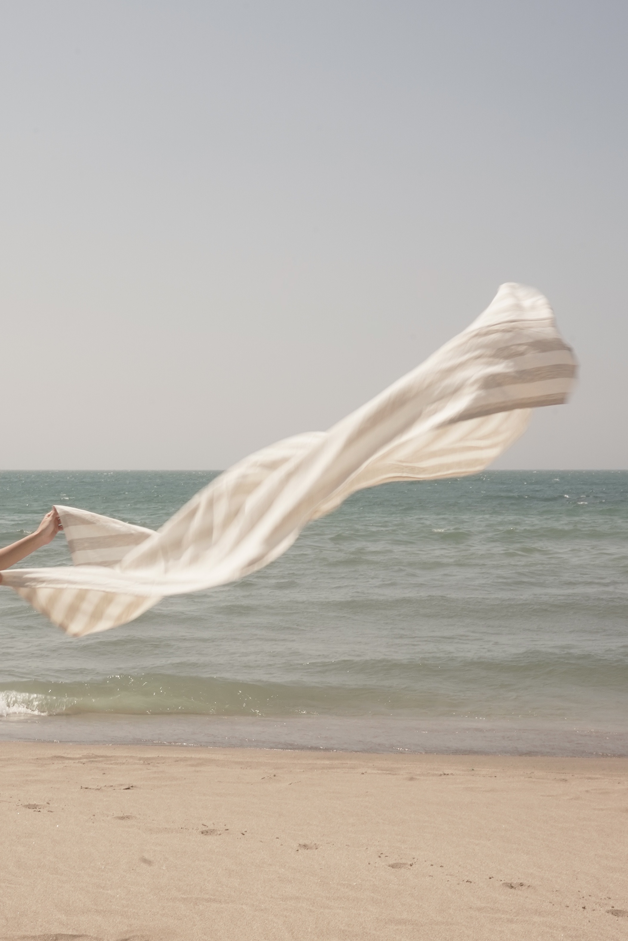 ilio 亞麻沙毯 細條紋 沙棕