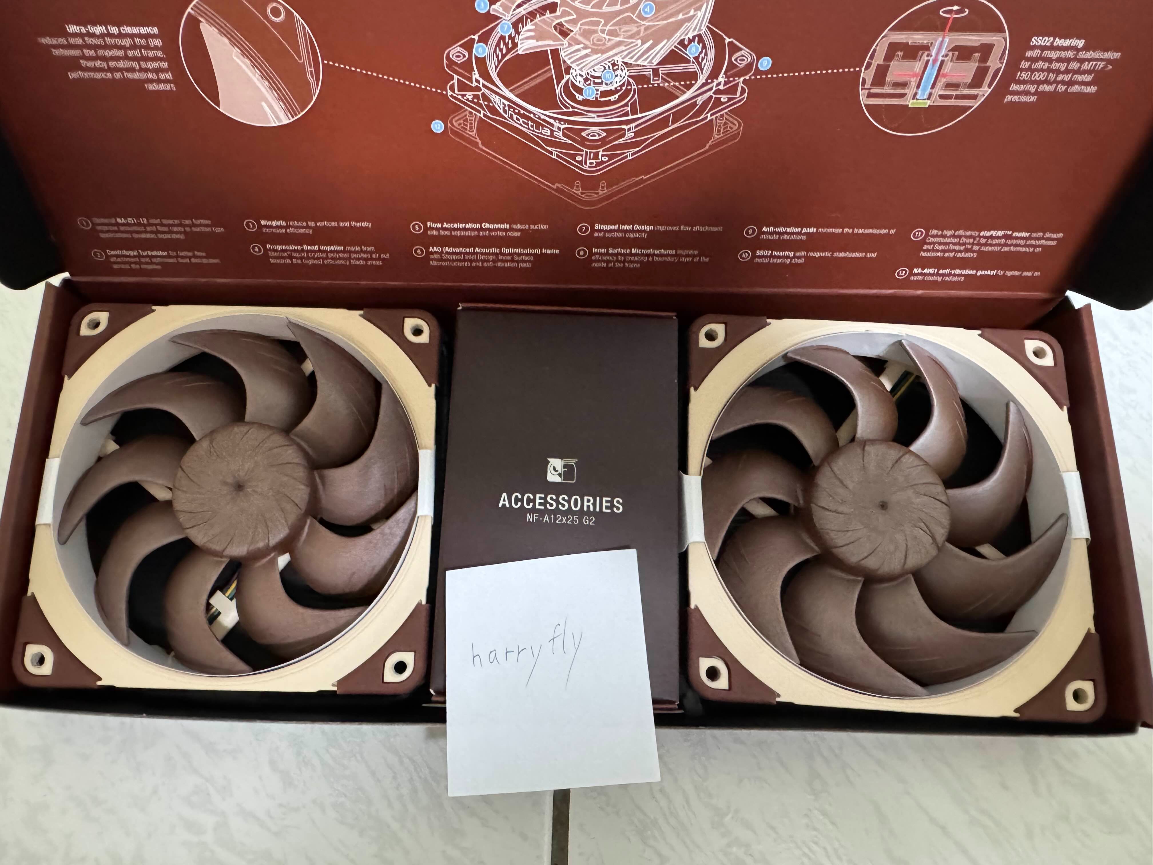 Noctua 貓頭鷹 NF-A12x25 G2 PWM Sx2-PP