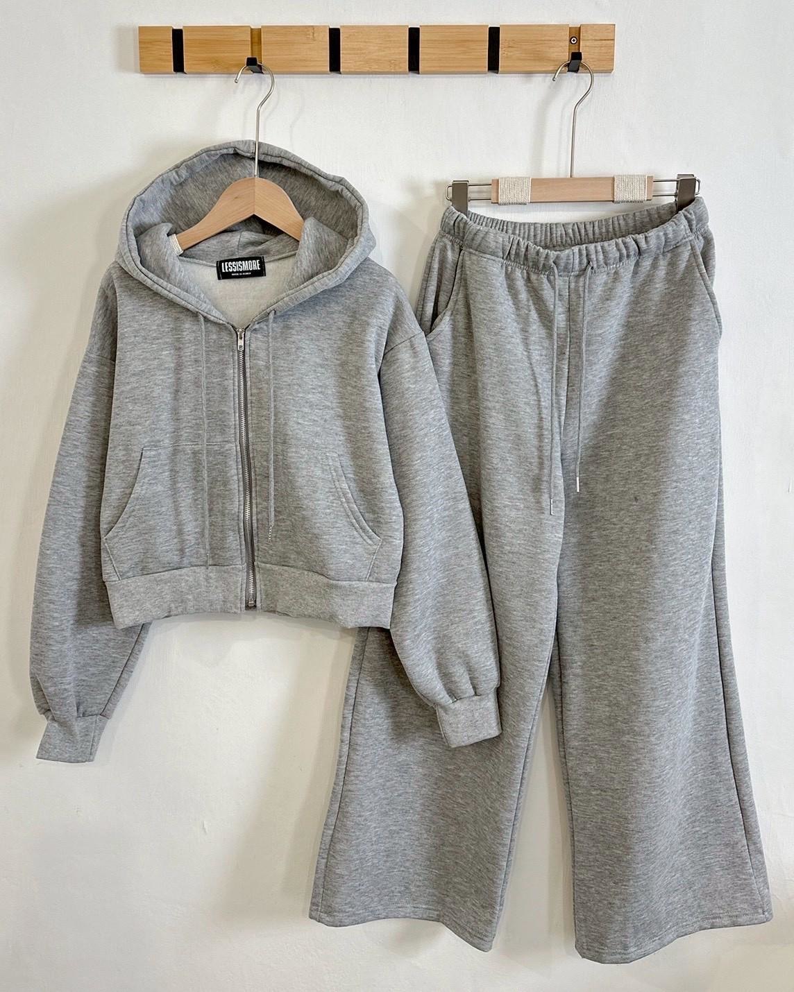 韓標短帽外套長褲套裝