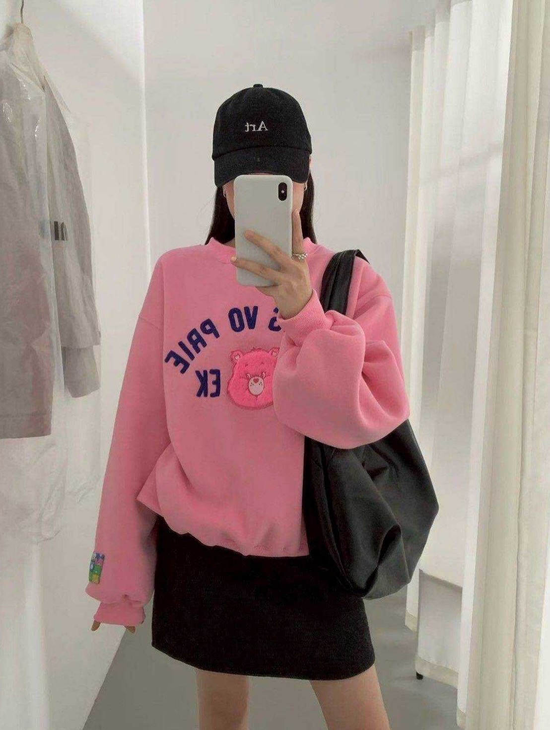 🐻立體小熊刷毛大學T