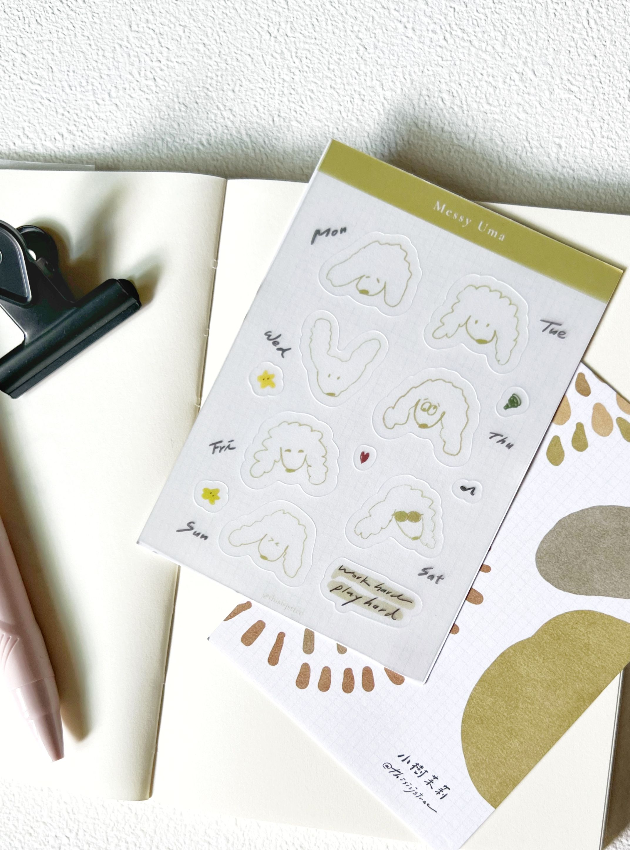 「UMA的貼紙日記」透明貼紙-第一彈