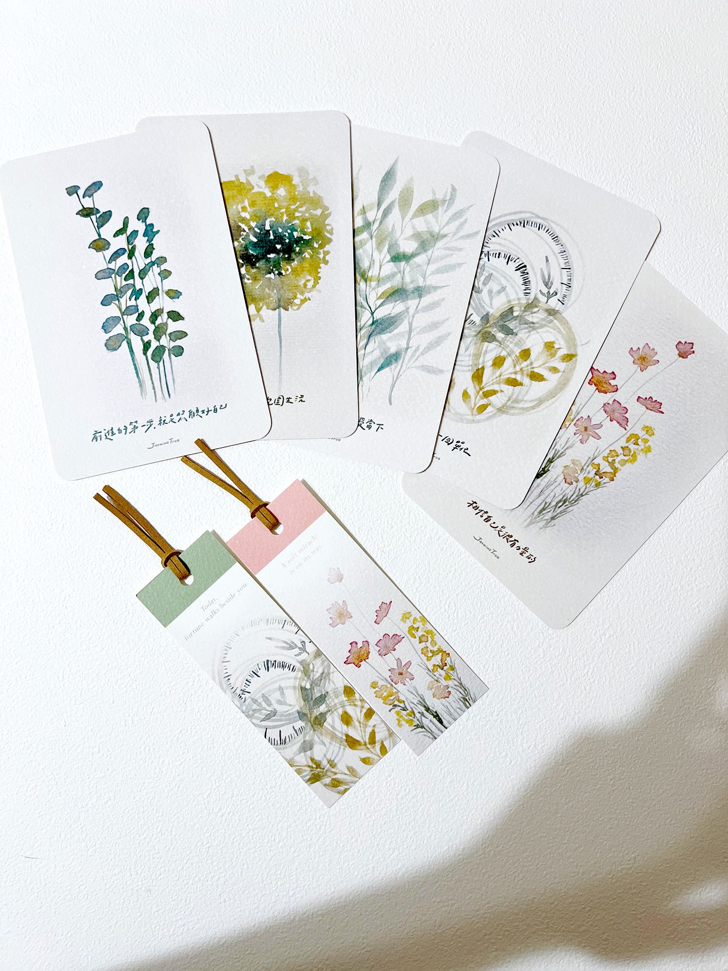 （預購-下單7天後出貨） 懷舊植感．水彩卡片組（限量贈復古書籤2張）