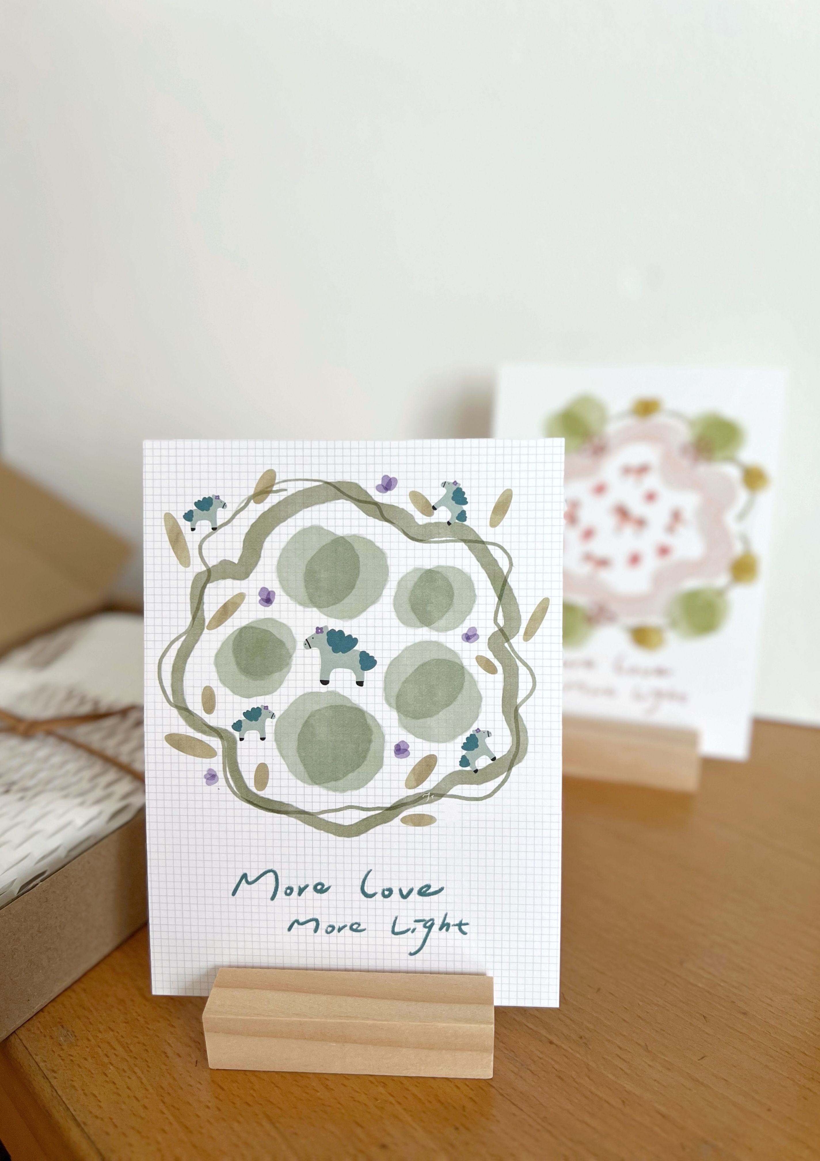 2026｜擁有幸運體質的小花馬｜手繪卡 （一套5張）