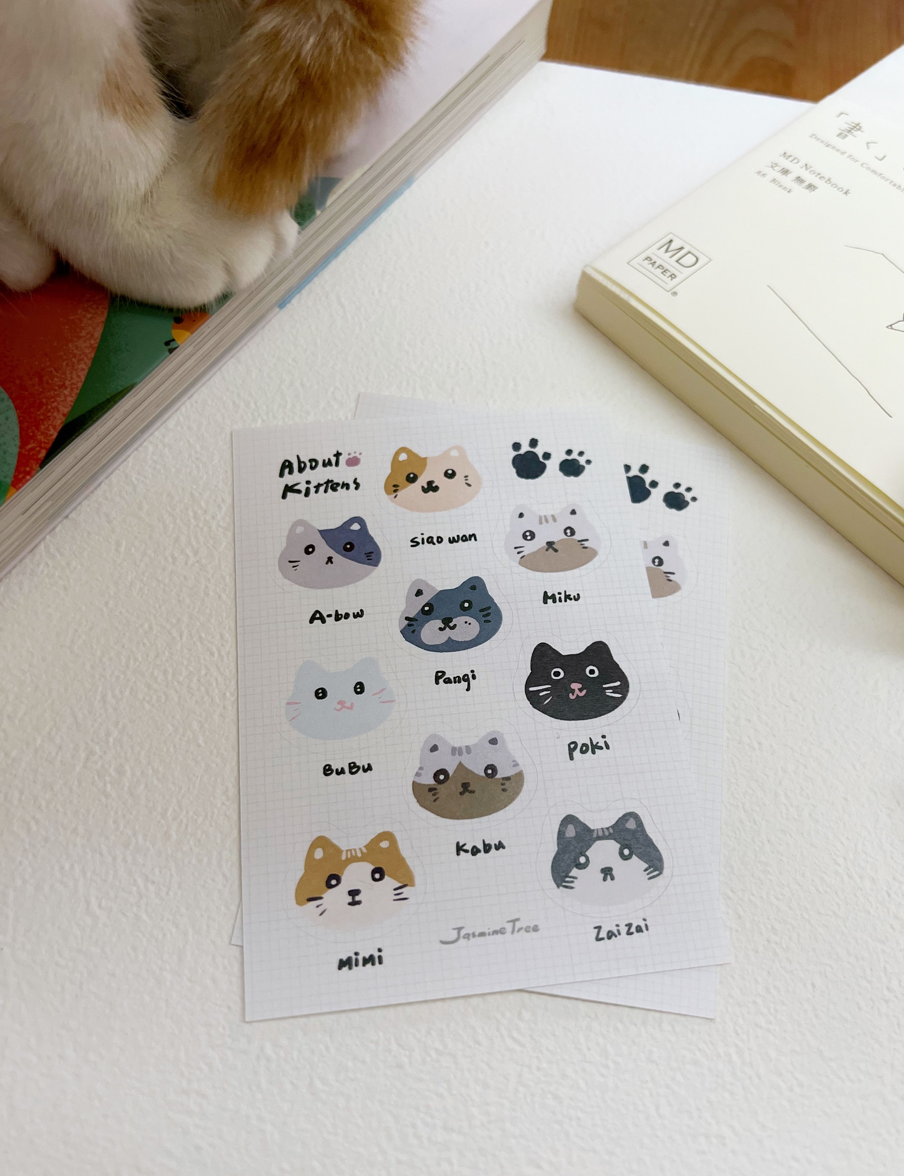 好友家的宅貓們-貓咪似顏繪貼紙