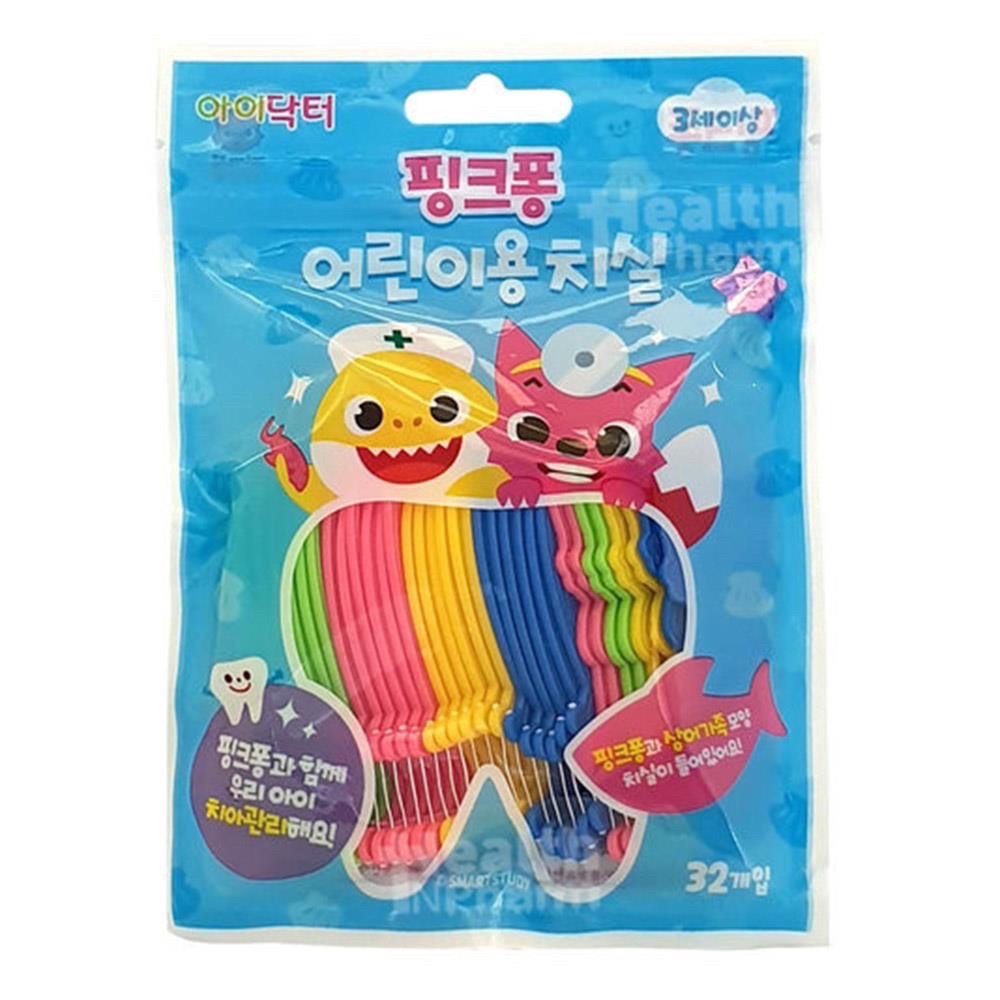 🇰🇷碰碰狐 兒童專用造型牙線棒 32入