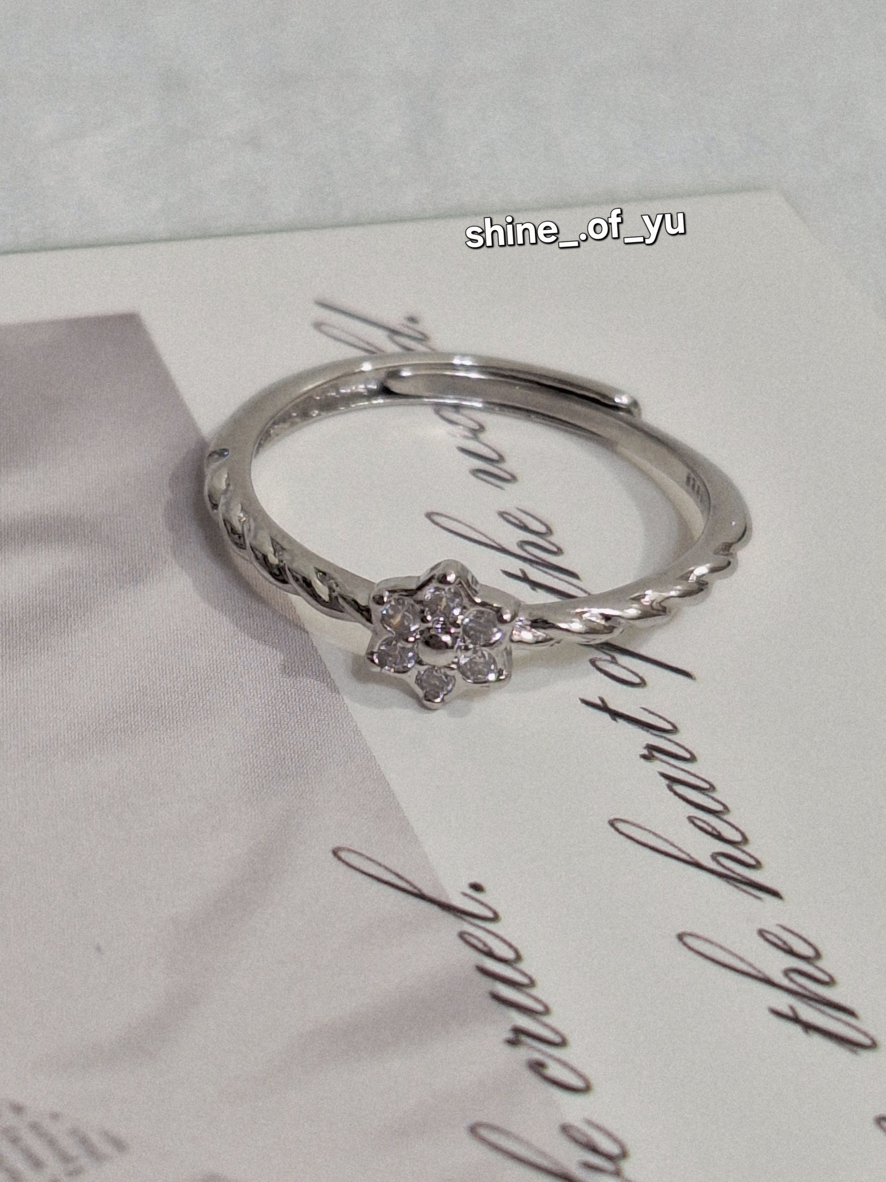 《925銀》韓系小花戒指