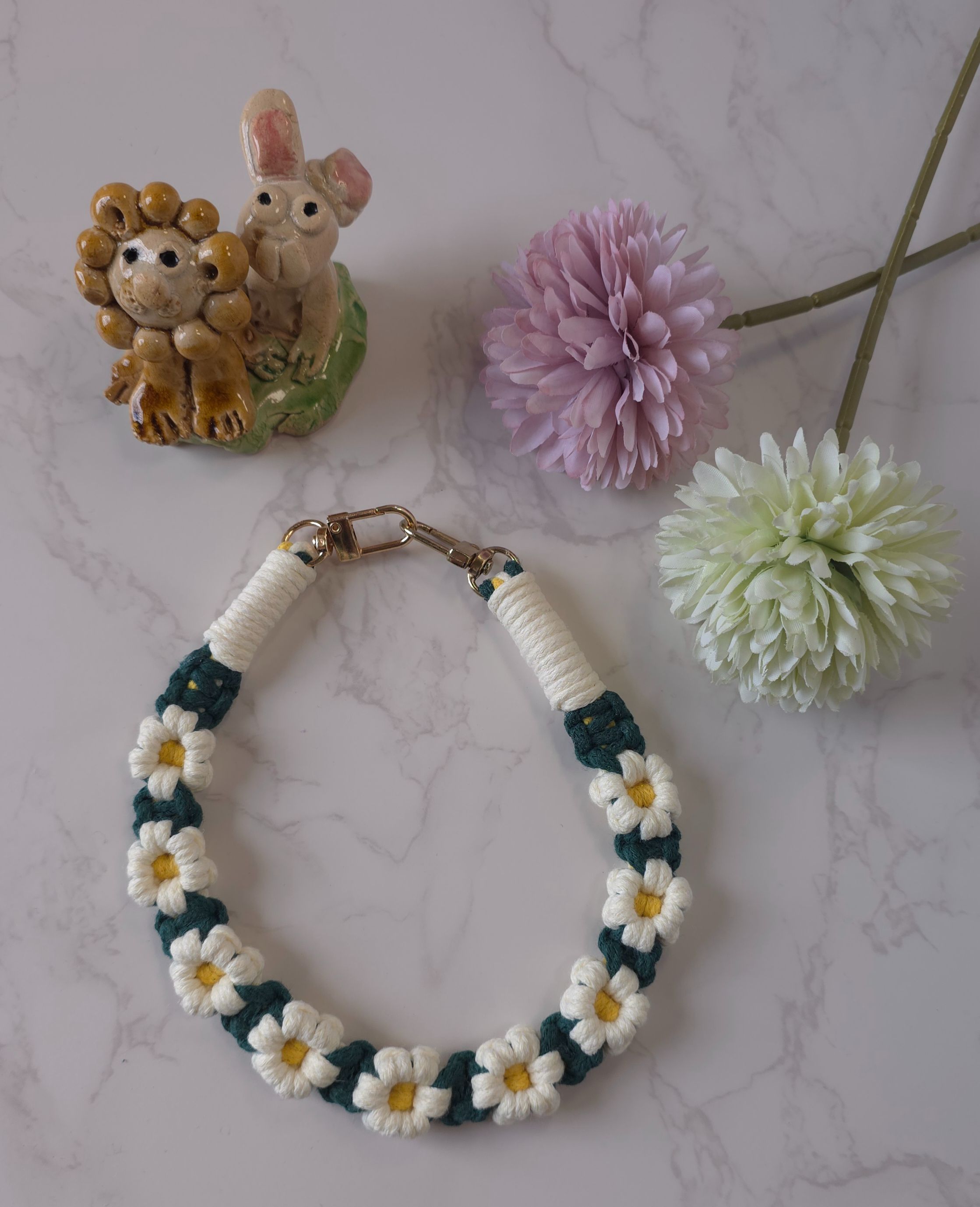 Kathy Lai HOMEMADE｜手作小花手機短繩系列