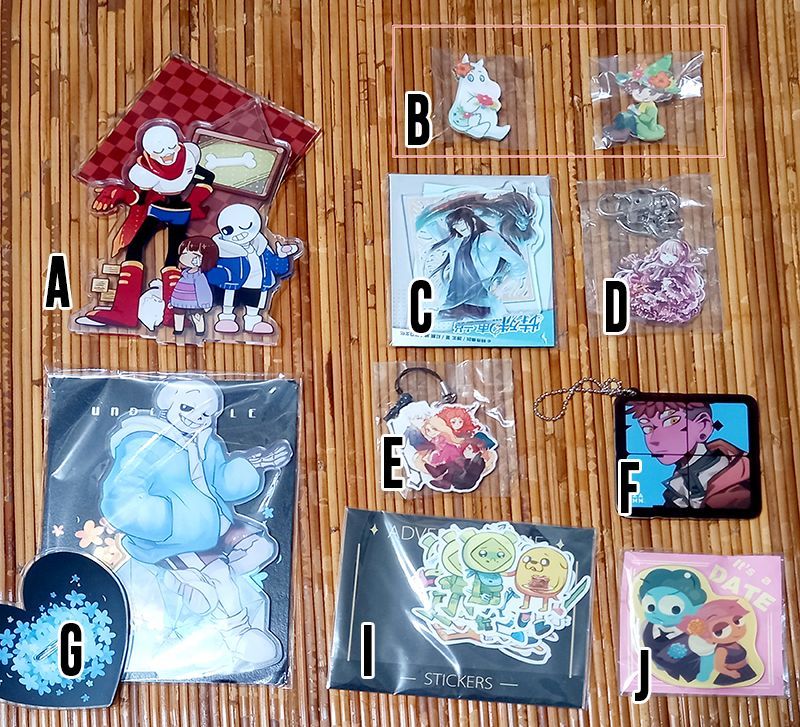 【同人賣場4】【綜合同人週邊】【全新未拆】Untertale/歐美/原創/約會大作戰/月刊少女野崎君/阿松