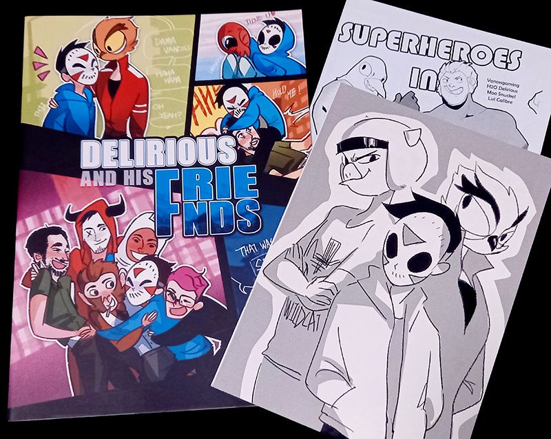 【BBS / Vanoss與夥伴】6本同人本+立牌X2+無料/明信片