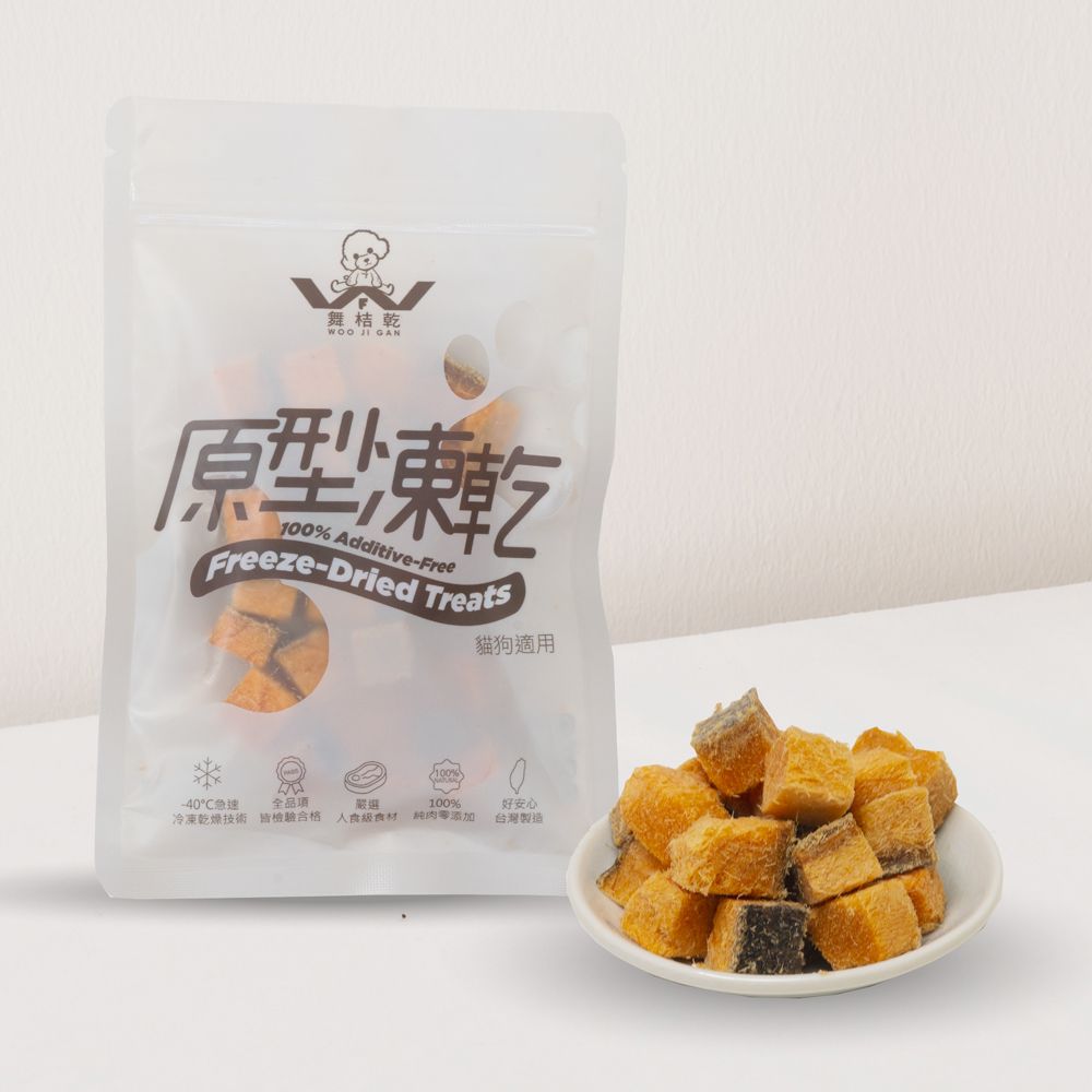 舞桔乾 100%原型凍乾鮭魚丁口味35g