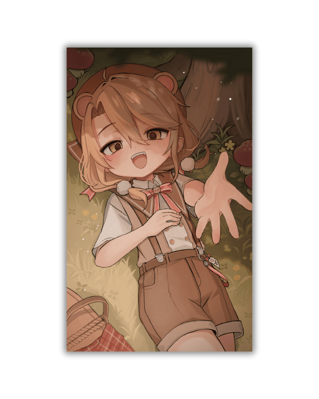 熊野紅葉透明壓克力明信片