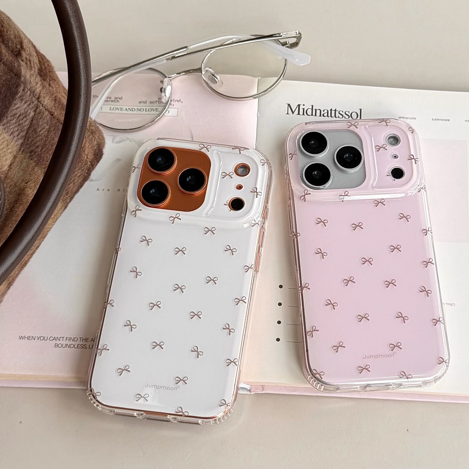 11 p.m.| 清新滿版 迷你蝴蝶結 iPhone手機殼（14-17）