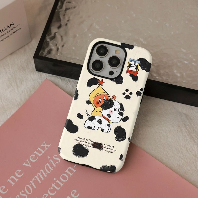 11 p.m.| 可愛斑點髒髒狗星星人 二合一 磁吸支架iPhone手機殼（11-17，plus/16e/air）