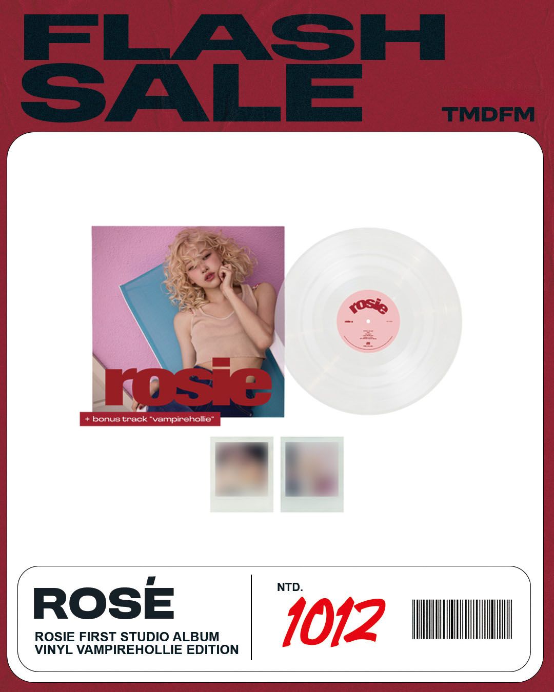 Rosé《rosie》（VAMPIREHOLLIE EDITION CLEAR）灰色透膠