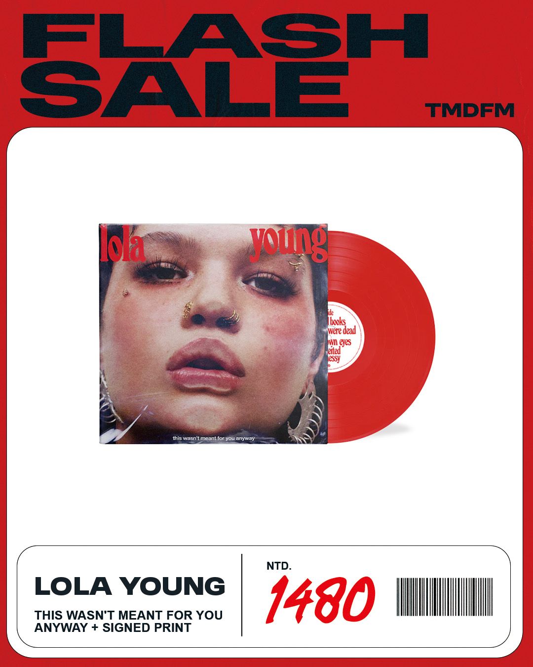 Lola Young【 This Wasn’t Meant For You Anyway 】簽名彩膠