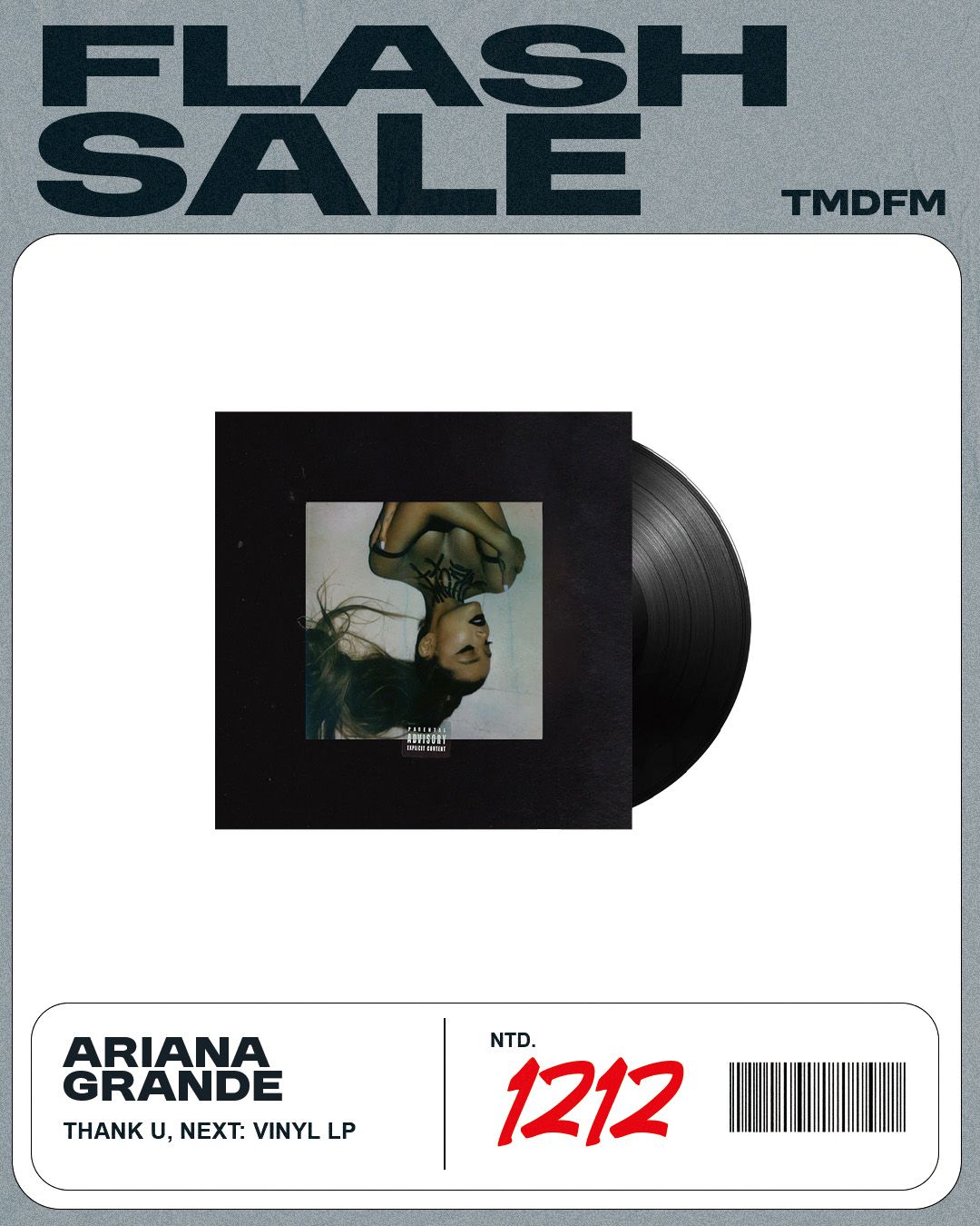 Ariana Grande【 Thank You， Next 】雙黑膠