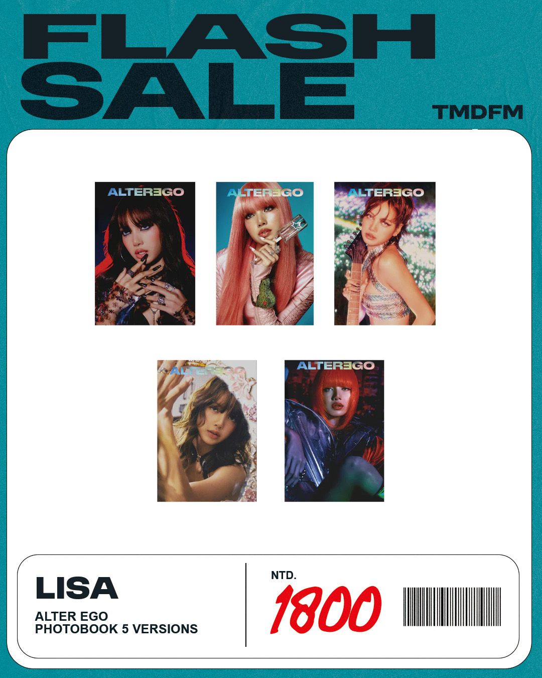 LISA【 Alter Ego 】豪華寫真書全套五本（組合價，不拆售）
