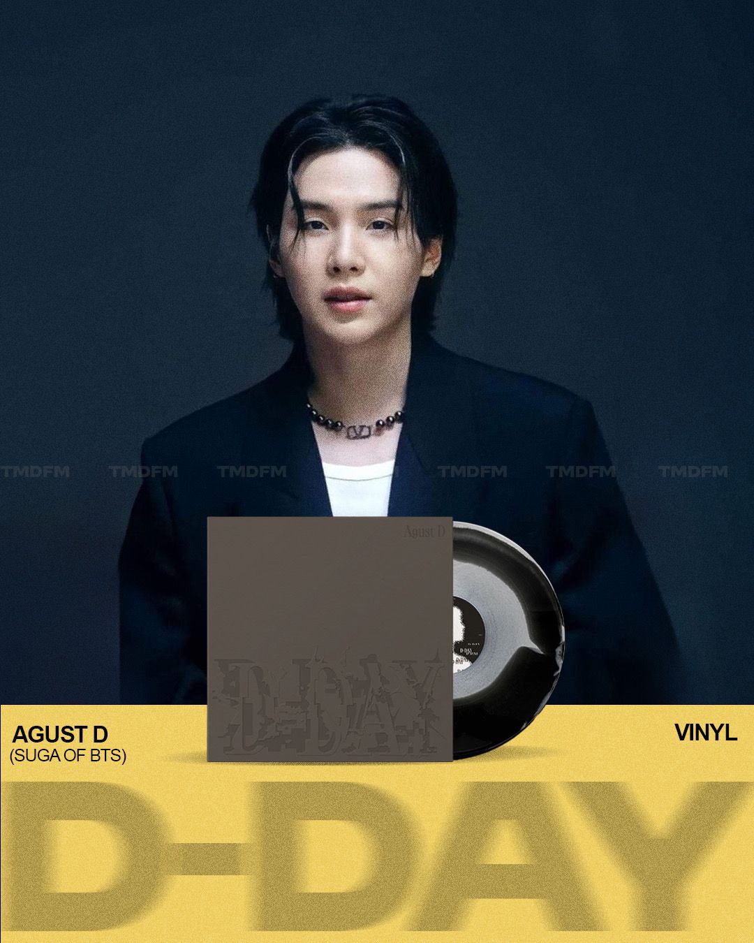 閔玧其 Agust D（Suga of Bts）【 D-DAY 】限量版彩膠 LP