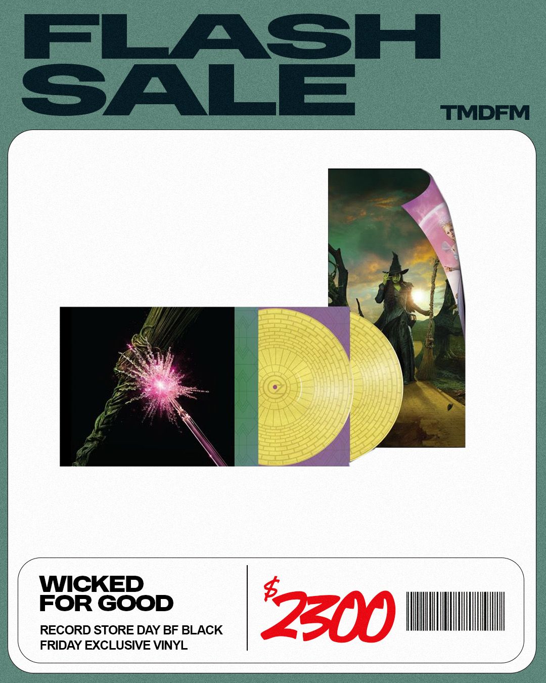 【RSD Black Friday 2025】Wicked For Good 黃磚路圖片膠