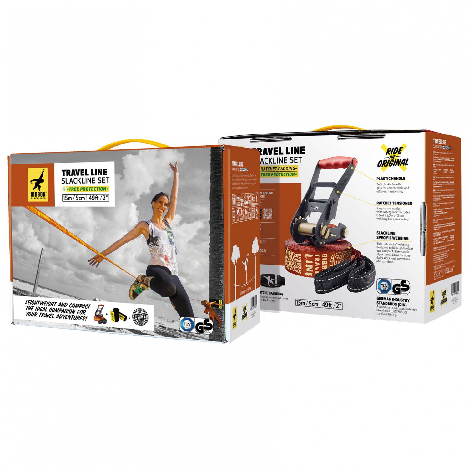 德國GIBBON SLACKLINES 走繩組Travel line旅行輕量款15米
