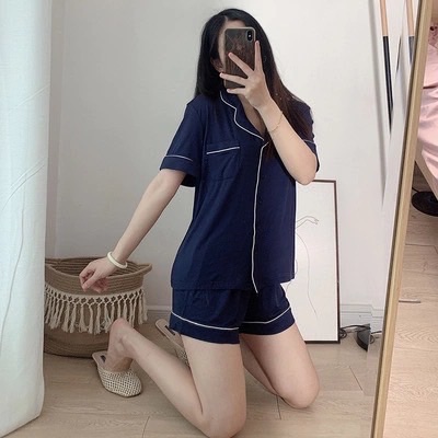 春夏日系莫代爾棉居家套裝