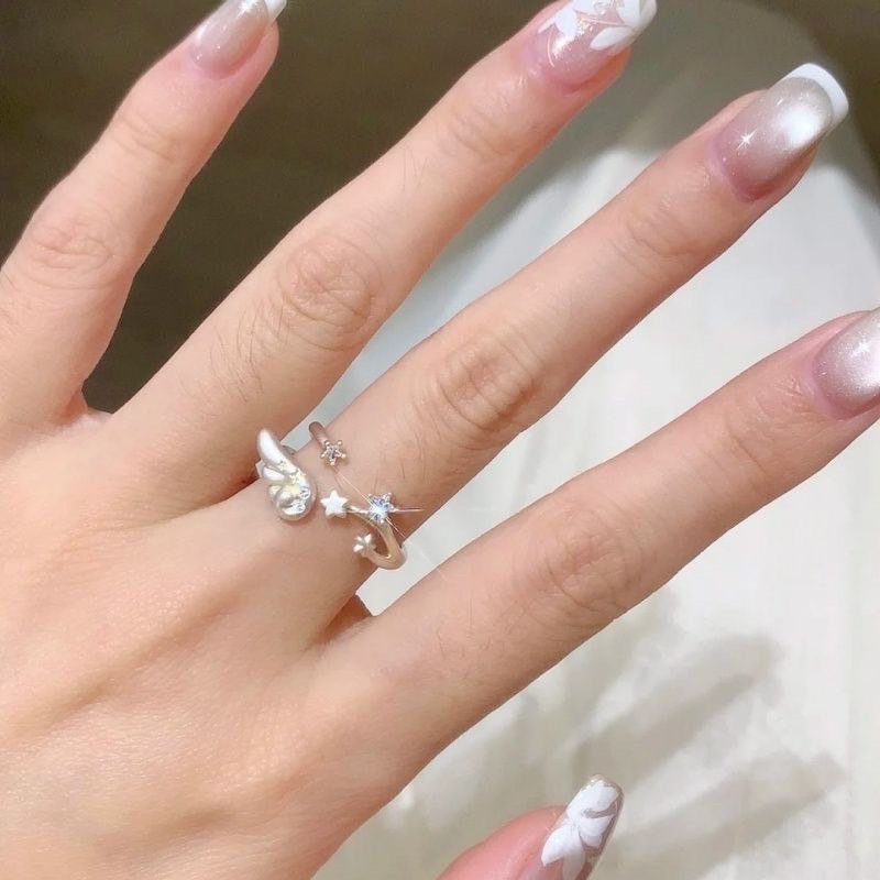韓系小眾天使星星戒指⭐️（現貨售完不追+）