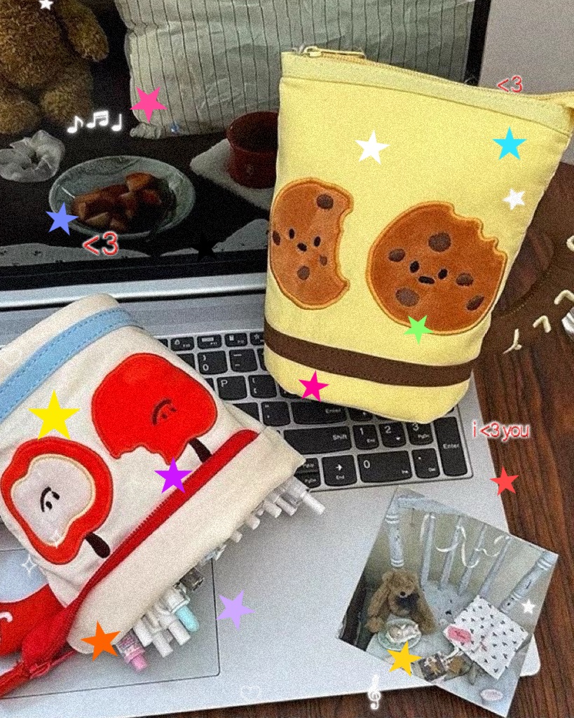 原創可愛蘋果/餅乾收納筆袋🍪