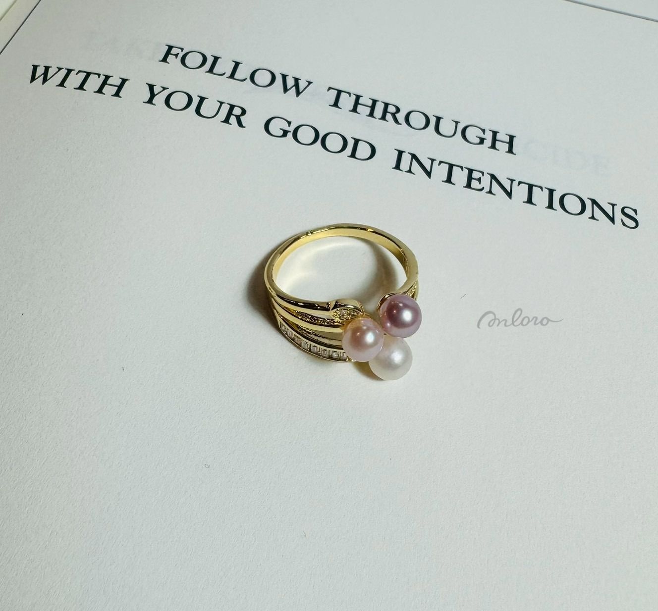 三重和弦 · 甜潤珍珠戒