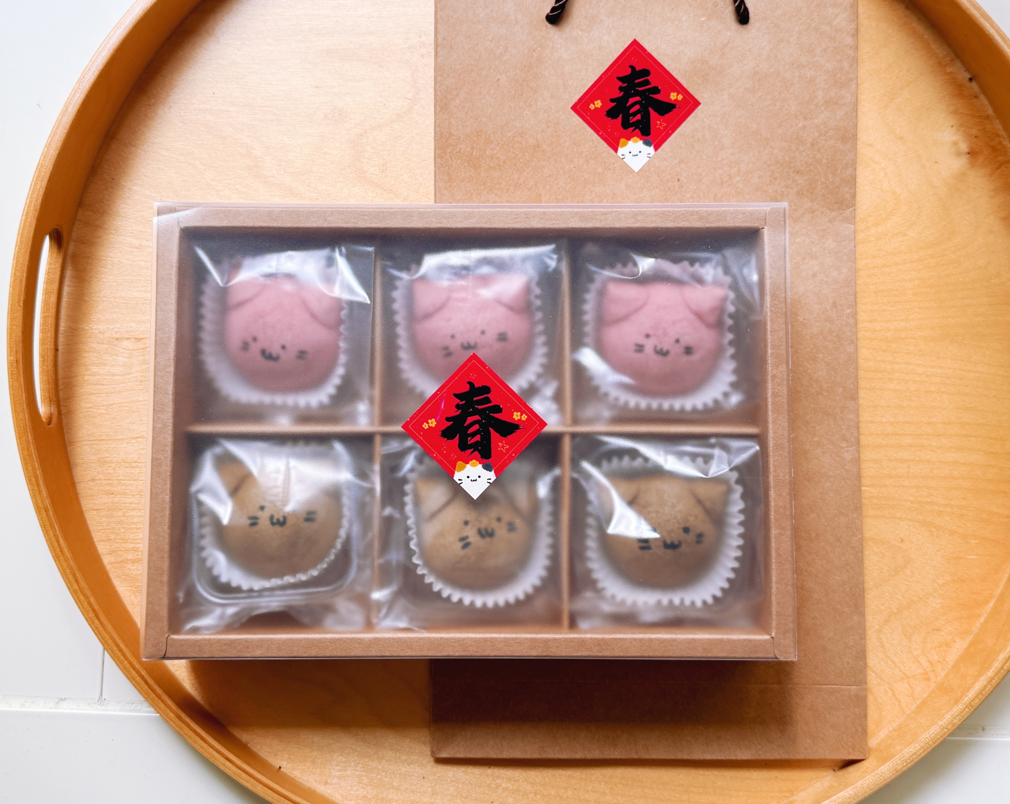 貓之酥禮盒六入組-春節限定版（買禮盒就送春聯）
