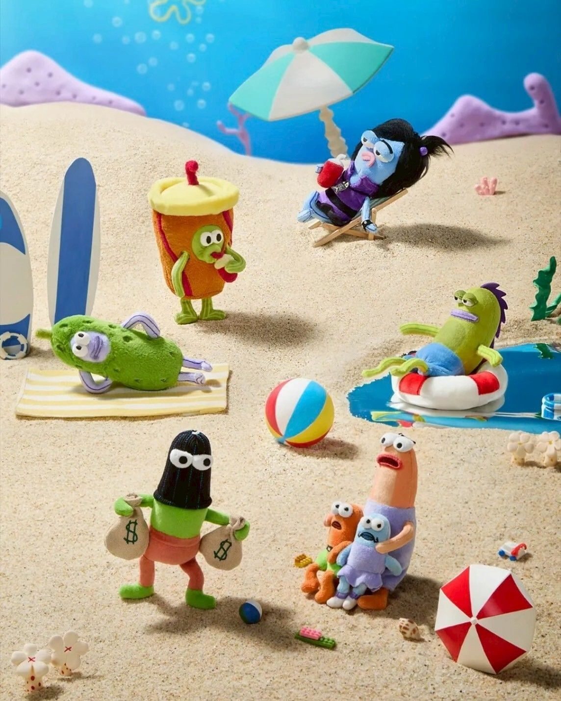 海綿寶寶 比奇堡居民的一天 吊飾 鑰匙圈 盲盒